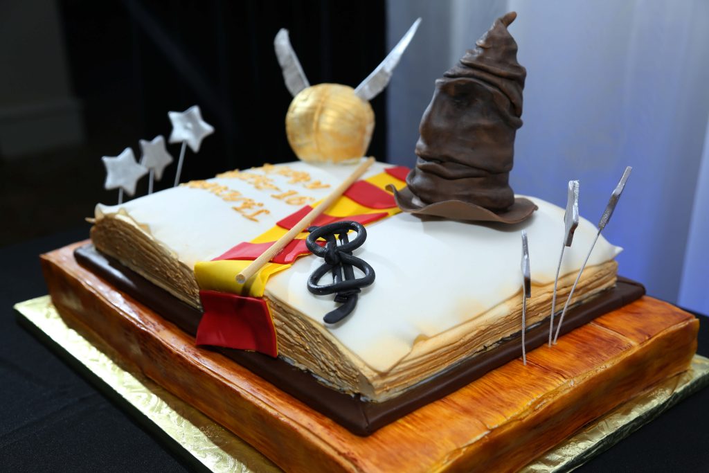 NYX Events Harry Pottery themed Sweet 16 Birthday Cake Design